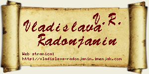 Vladislava Radonjanin vizit kartica